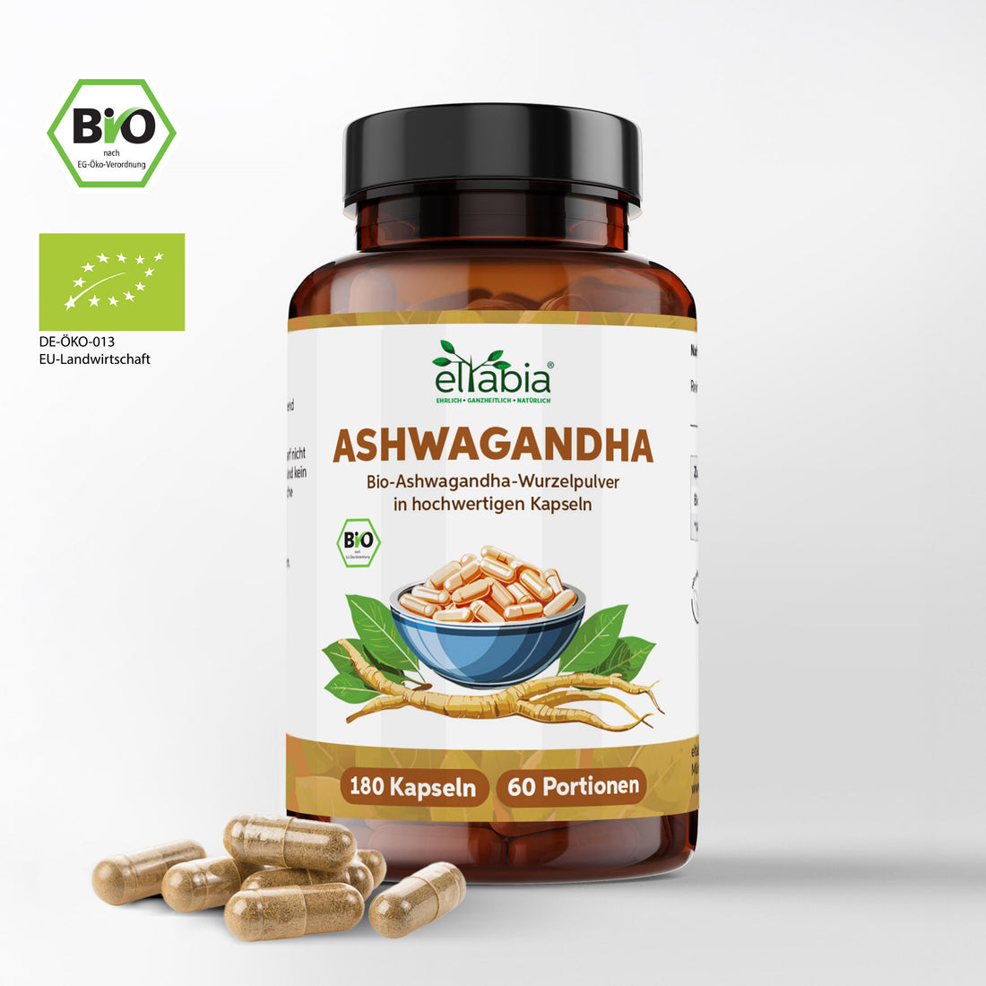 Bio Ashwagandha Kapseln 180
