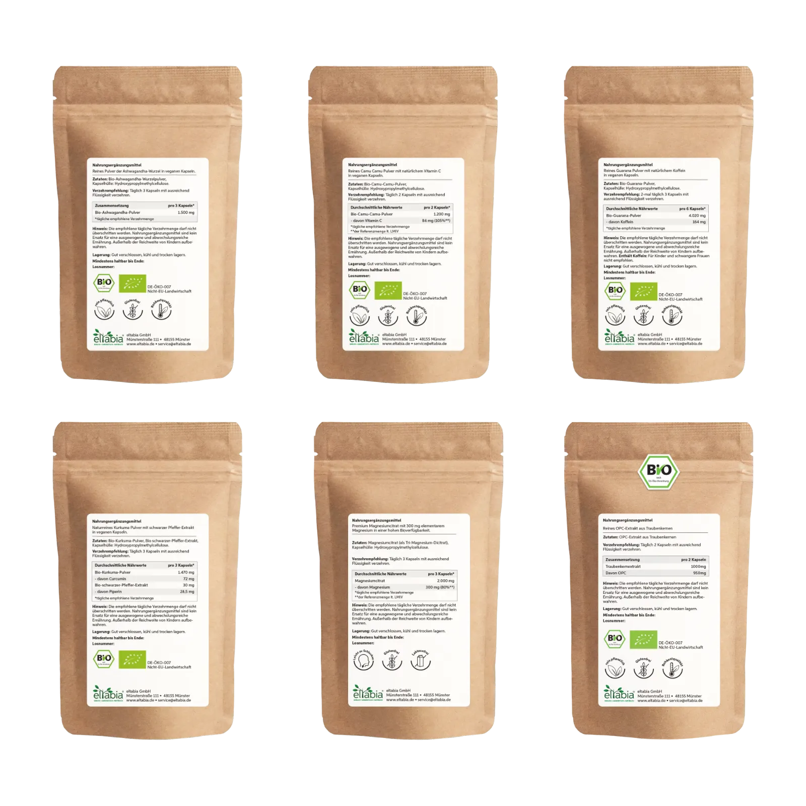 Superfood Probierpaket Inhaltsangaben