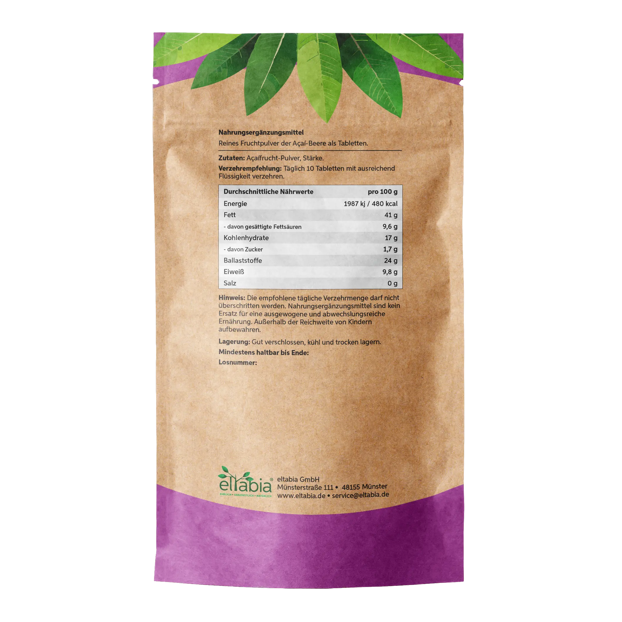 Açaí Presslinge