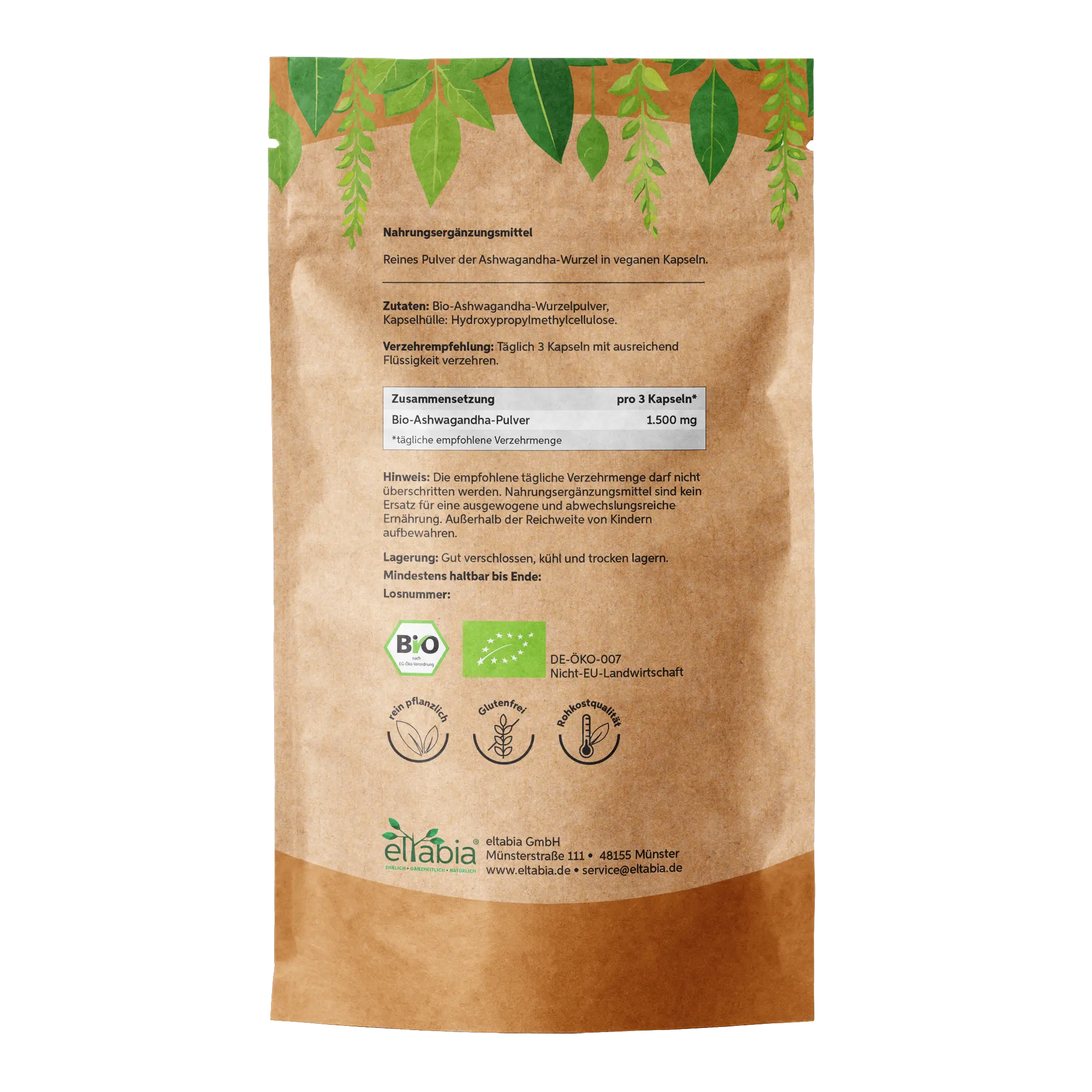 Bio Ashwagandha Kapseln