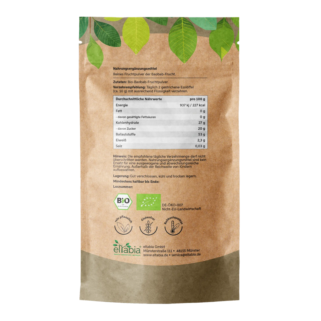 Bio-Baobab Pulver