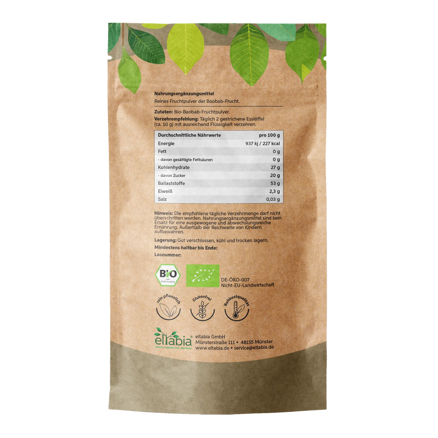 Bio-Baobab Pulver