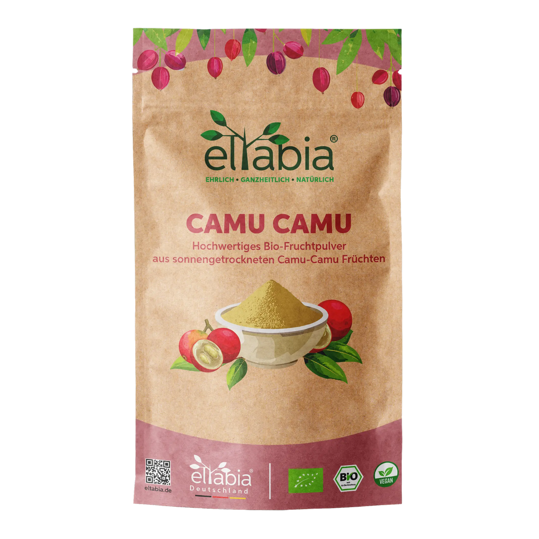 Bio-Camu Camu Pulver - Sonnengetrocknet