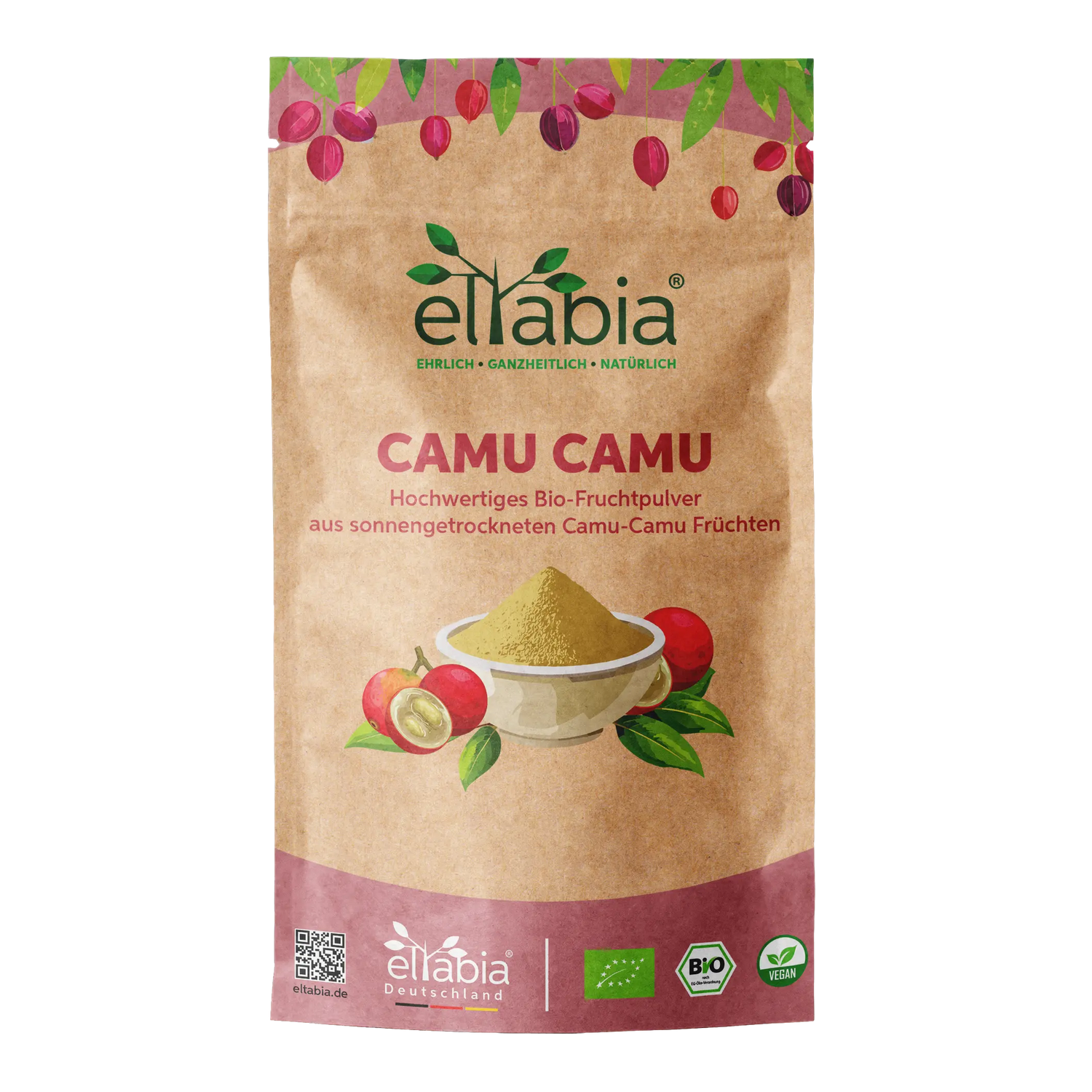 Bio-Camu Camu Pulver - Sonnengetrocknet