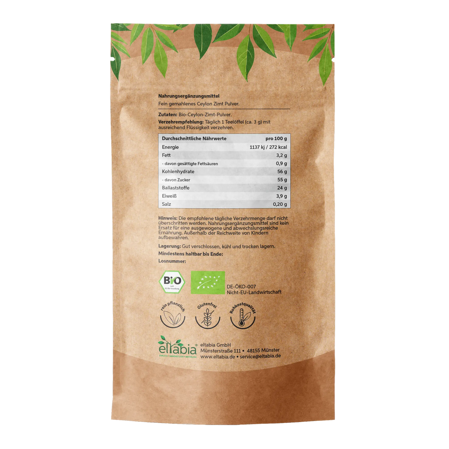 Bio Ceylon Zimt Pulver