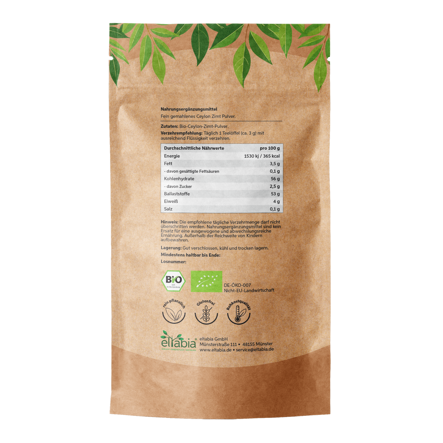 Bio Ceylon Zimt Pulver