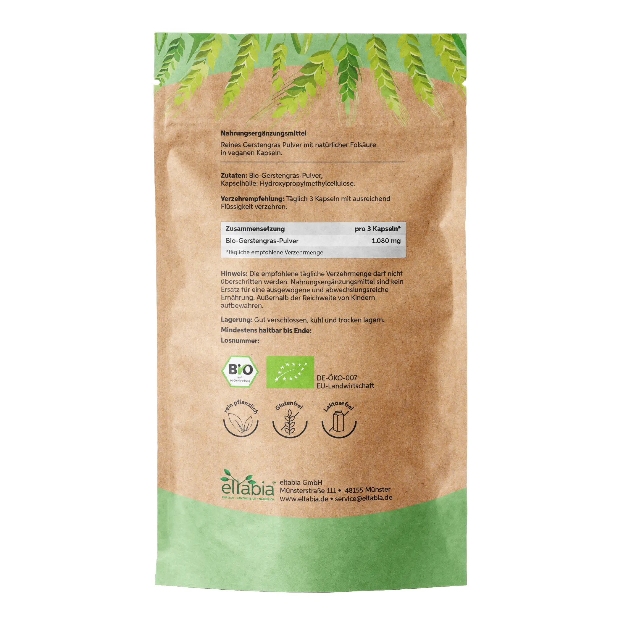 Bio Gerstengras Kapseln