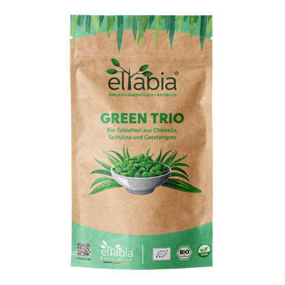 Bio Green Trio Presslinge (Mix aus Chlorella, Spirulina und Gerstengras)