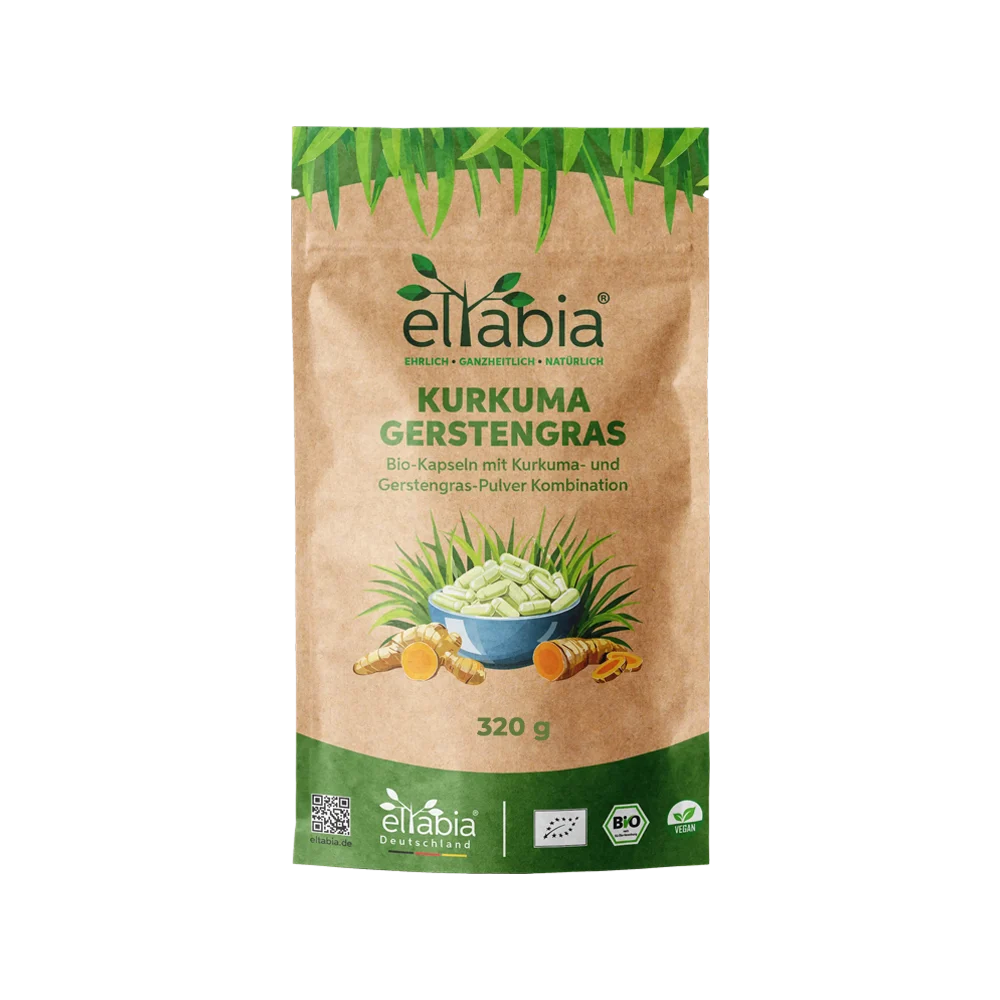 Bio Kurkuma Gerstengras Kapseln