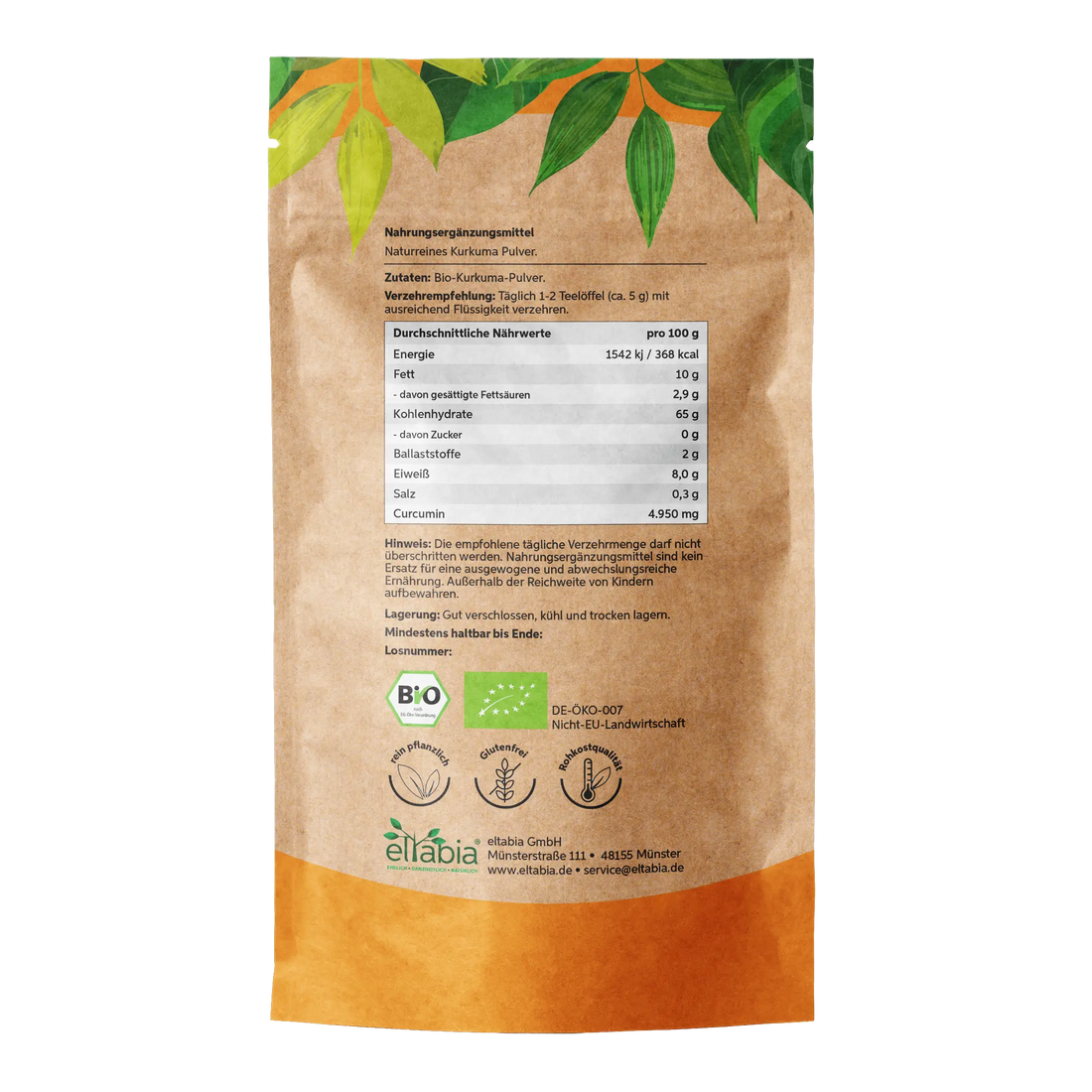 Bio Kurkuma Pulver