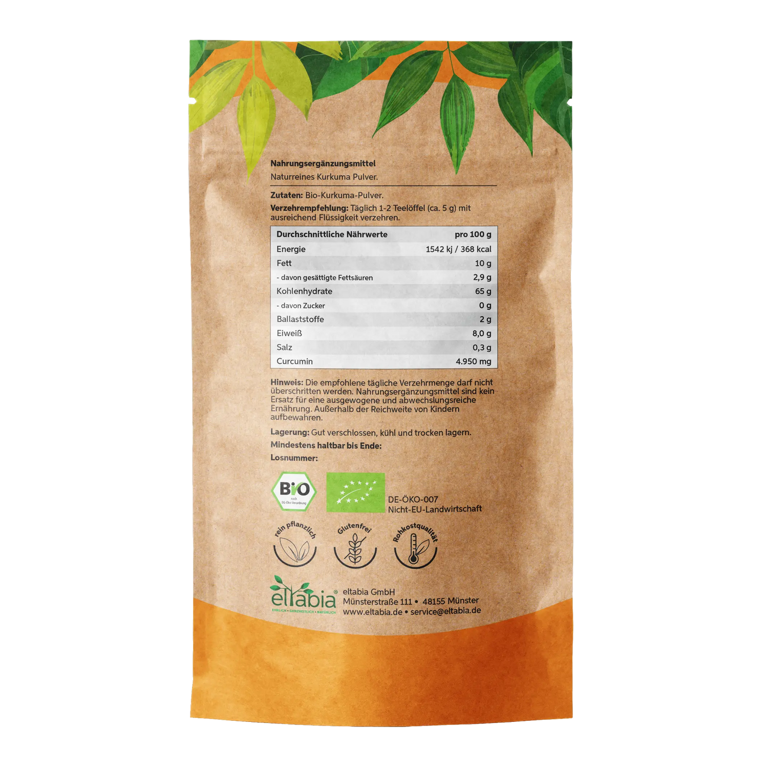 Bio Kurkuma Pulver