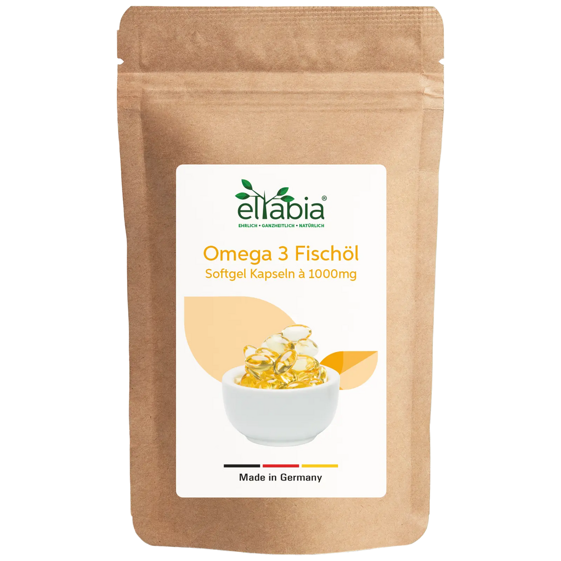 Omega 3 Fischöl Kapseln 1000mg Nahrungsergänzung