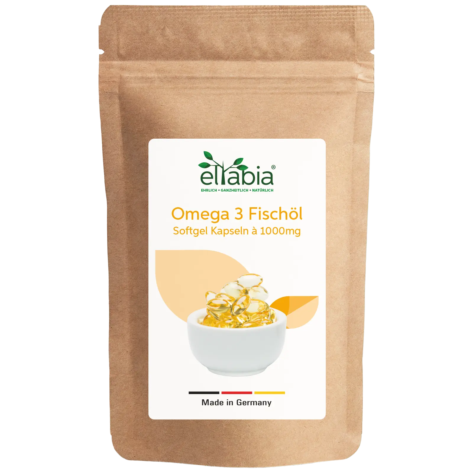 Omega 3 Fischöl Kapseln 1000mg Nahrungsergänzung