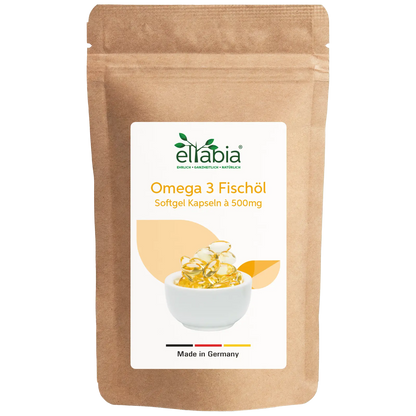 Omega 3 Fischöl Kapseln 500mg Nahrungsergänzung